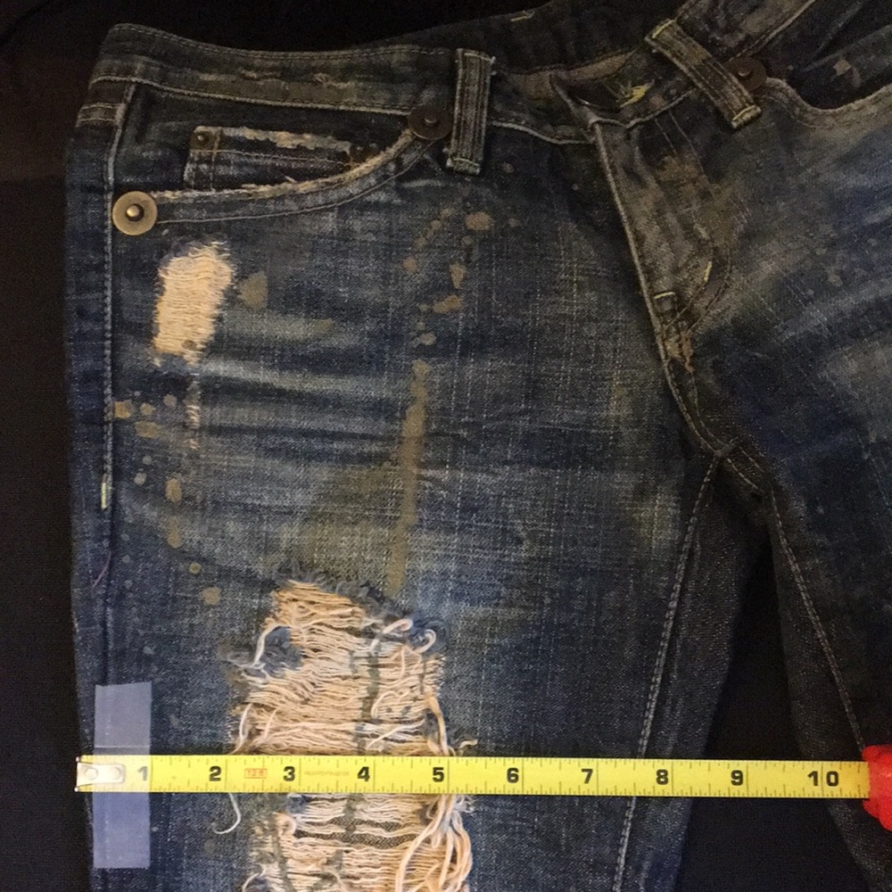 Japanese damages jeans